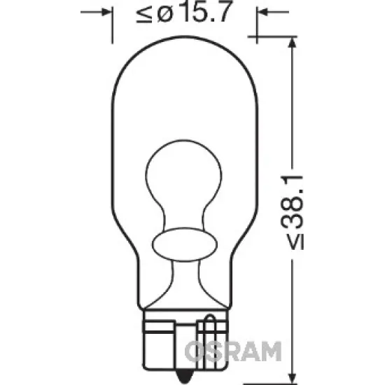 OSRAM DİPSİZ AMPÜL STANDART 12V W16W DİPSİZ 921 WATT 16 WATT VOLT 12VOLT