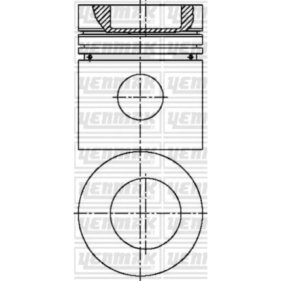 PISTON SEGMAN MERCEDES OM 364 366 LA MOTOR / 2517 2521 STD 97,5 MM