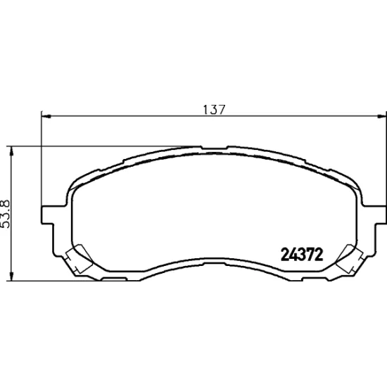 FREN BALATA ON 07> IMPREZA 1.5 16V 1.64×4