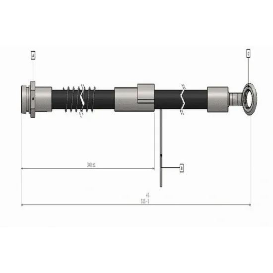 FREN HORTUMU ON (HYUNDAI ACCENT 1.3 12V 1.5I 12V 94-/EXCELL 1.3I 1.5I 94-)