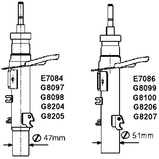 AMORTİSOR ÖN SAG - (CITROEN C3 II 1.4 HDI 2009-2016)