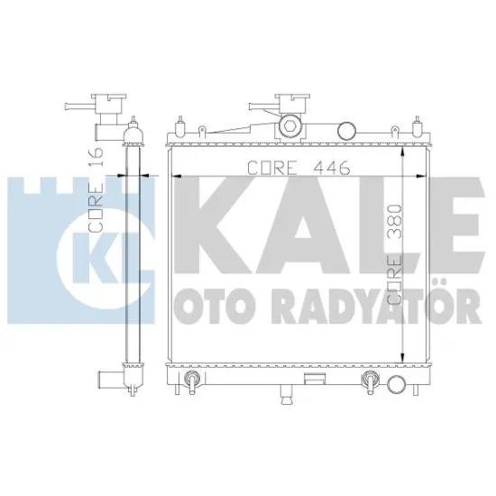 MOTOR SU RADYATORU NISSAN MICRA 1.2 1.4 03-10446×380x16