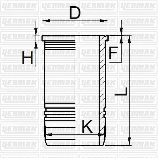 SILINDIR GOMLEK+ORING 123 MM RENAULT KERAX -PREMIUM 2 440 DXI 11/ VOLVO FM-FMX DC11