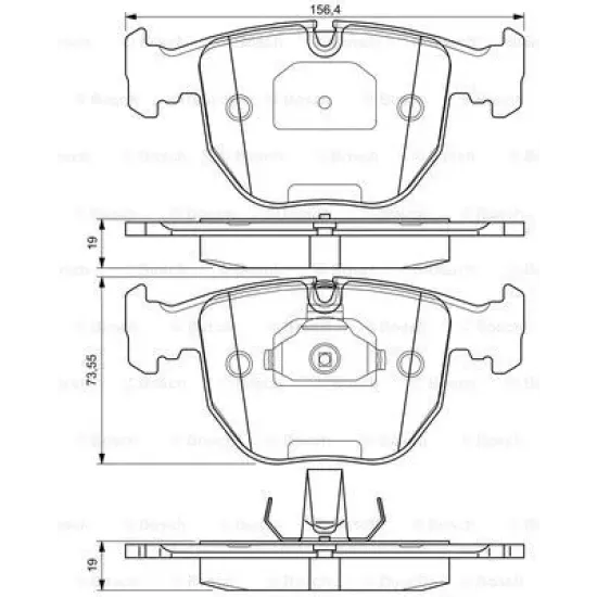 FREN BALATA ON 95-03 BMW 5S-E39 3.0-4.0