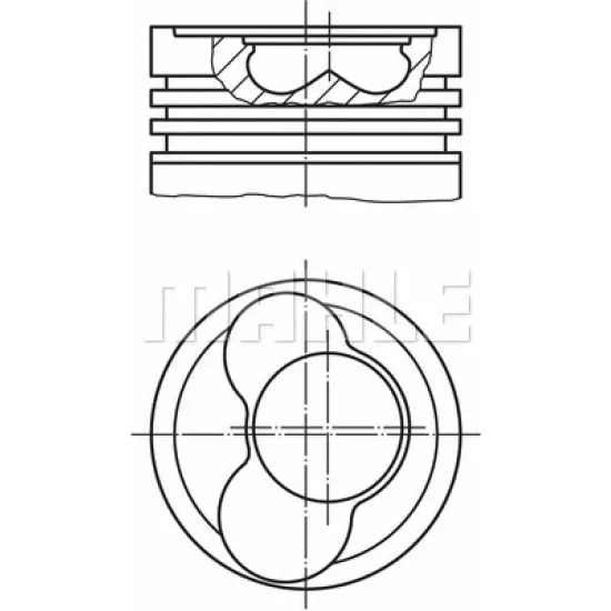 PİSTON SEGMAN STD CADDY 03> 1.9TDI 105HP AXR AVQ AXE BJB BXE BLS ADET 3 + 4 PİSTON 26 PİM 79.51mm