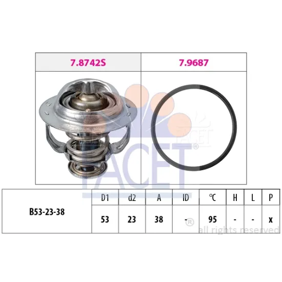 TERMOSTAT 95° A3 A4 A5 TT Q5 GOLF VI LEON JETTA PASSAT