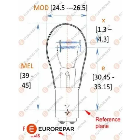 ERP ÇIFT DUY AMPUL 12V-21/5W 