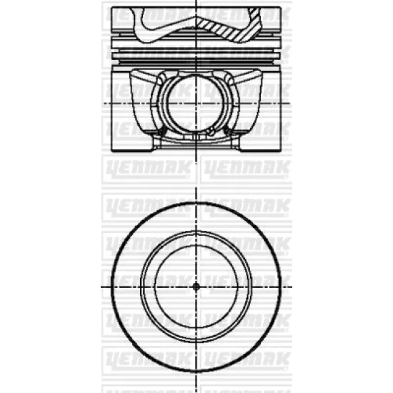 PISTON+SEGMAN KOMPLE-STD(VW AMAROK 10-16 CADDY 11-16 GOLF 07-14 PASSAT 08-11)CAAB-CAAC-CBAB-CBAB