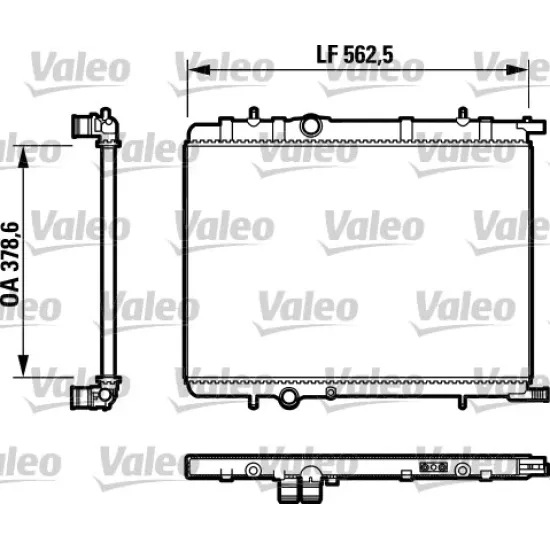 RADYATOR SU MEKANIK ( PEUGEOT 307 1.4 2.0 2.0HDI PARTNER 2.0HDI 02 / CITROEN C4 2.0 )