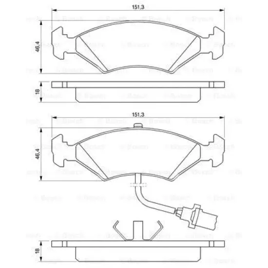 ON FREN BALATASI ESCORT 1,6D / 1,8D 86>90 FIESTA 76>90 P100 87>93 SIERRA 88>93+ABSLI