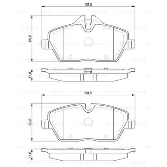 FREN BALATA ON 05> 1S-E87 07> MINI COOPER