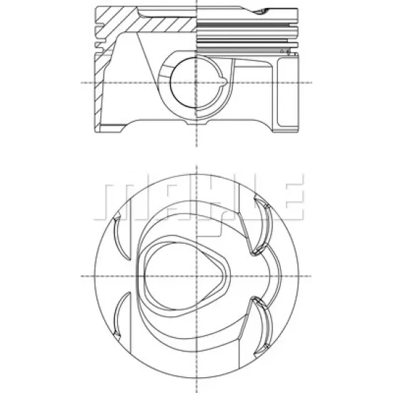 PISTON SEGMAN STD 82.00 mm MERCEDES M271 CGI / 204-212-207