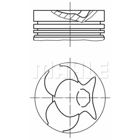 PISTON + SEGMAN 0,50mm (OM616.9, OM617.9, 91,5mm, SESSIZ) G-CLASS W460 79>91