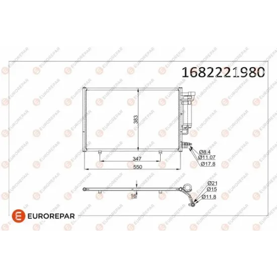 KLIMA RADYATÖRÜ 1,4 TDCI 70 PS