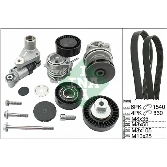 KANALLI KAYIS SET (DEVIRDAIM + 2 KAYIS+GERGI+TAMIR TAKIM SETI) BMW M52 M54 E46 E39 E53 