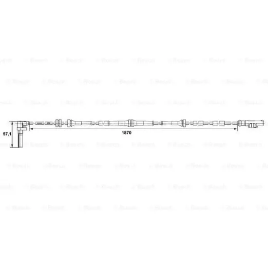 ABS HIZ SENSORU ON SAG (ALFA ROMEO 147 - 156 02-05)