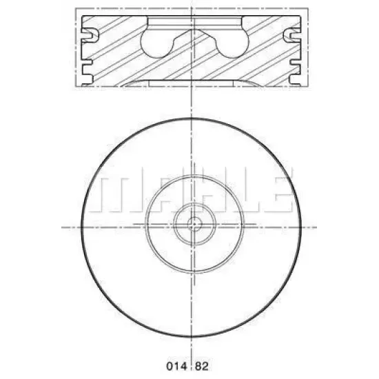 PISTON+SEGMAN STD-(93.67MM)-(FORD TRANSIT 2.5 DI 91/00 TRITON T12 T15 )