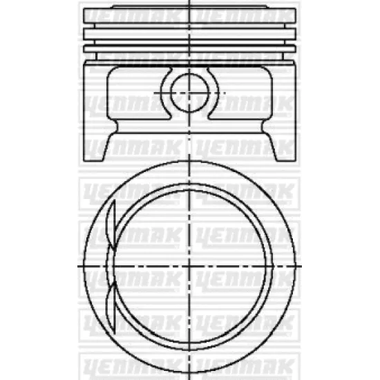 PISTON+SEGMAN STD 77.60 MM ( OPEL ASTRA CORSA CDX TIGRA 1.4I 16V X14XE )