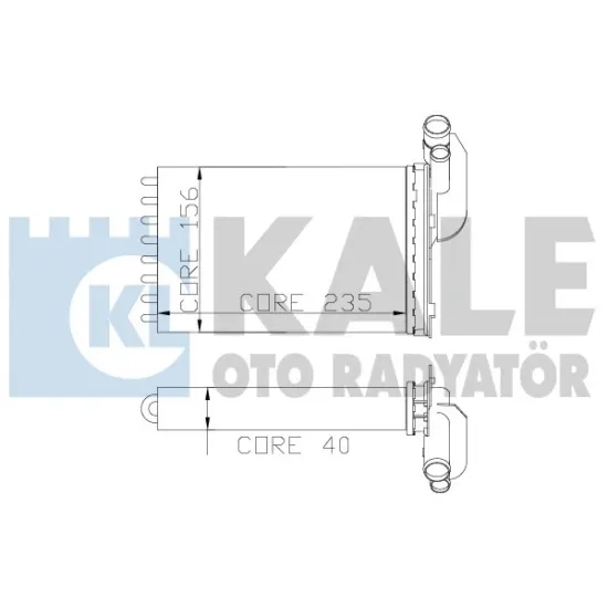 KALORIFER RADYATORU R19 CLIO KANGOO MEGANE SCENIC (2 SIRA AL+PL)