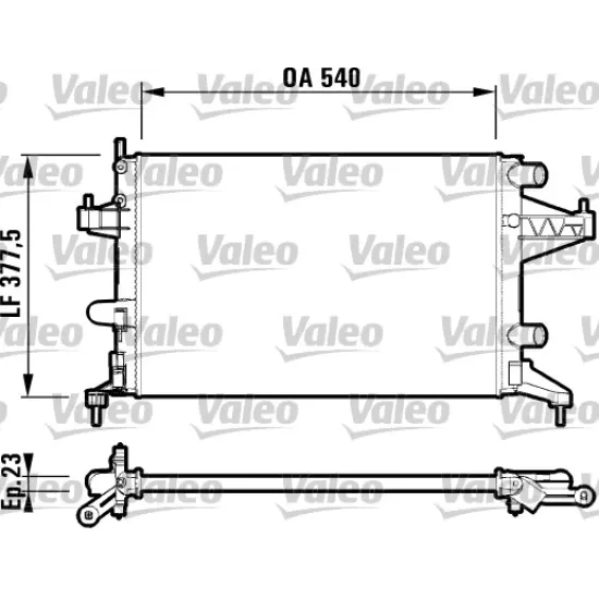 RADYATOR SU ( OPEL CORSA 1.0 1.2 01 )