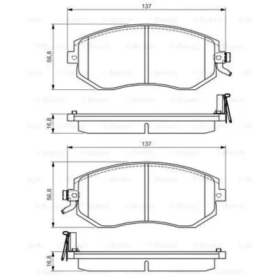 BALATA FREN ON-(SUBARU FORESTER 09/12 2.0-2.5 /IMPREZA LEGACY 08/12 2.0 /OUTBACK 09/12 2.5 / XV 12/ )