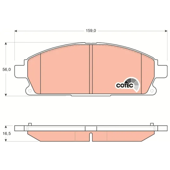 BALATA FREN ON-(NISSAN XTRAIL 00/07/PATFINDER 97/04 )