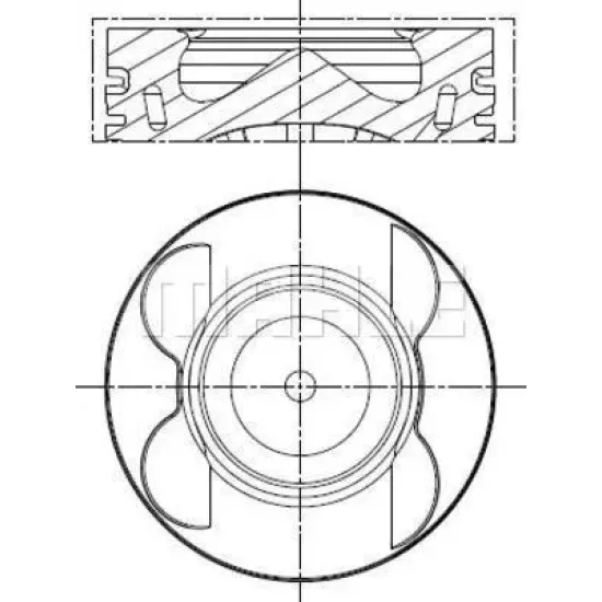 PISTON + SEGMAN 0.25 86.25MM ( PEUGEOT BOXER III FORD TOURNEO 2.2 TDCI )