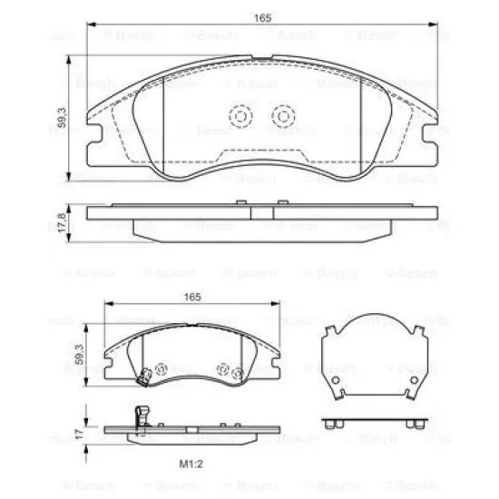 BALATA FREN ON-(KIA CERATO 04/10 )