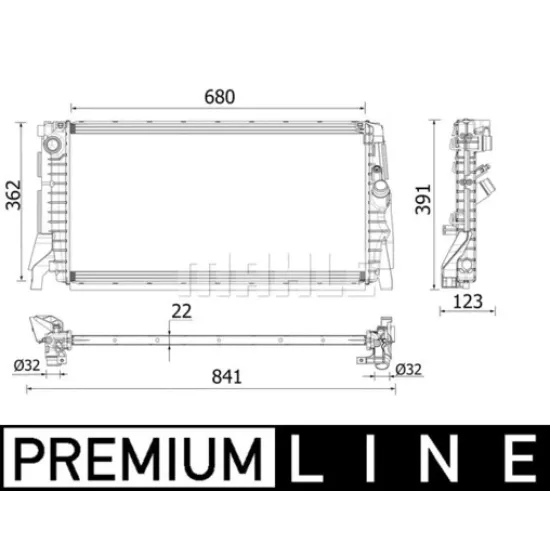 SU RADYATORU (BMW F40/F45/F46/F48/F60) PREMIUM LINE