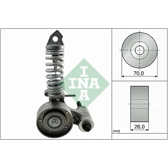 V KAYIS GERGI RULMANI KUTUKLU ( AGILA / TIGRA / CORSA B / C / D 1.2 16V X12XE Z12XE Z12XEP ASTRA H 1.4 Z14XEP )