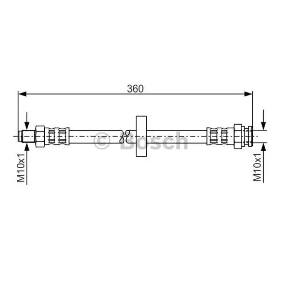 TO38 FREN HORTUMU ARKA - (FIAT DUCATO 94-/ PEUGEOT BOXER 94-/ OPEL CORSA D/ CITROEN JUMPER)