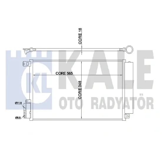 KLIMA RADYATORU (KONDENSER) 12> DOBLO 1.4