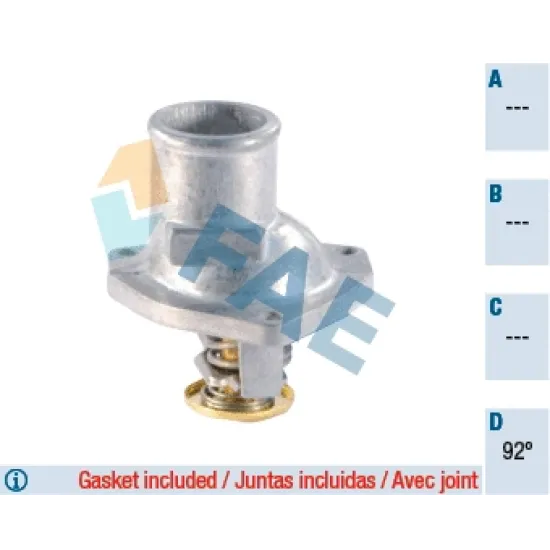TERMOSTAT (92°) VECTRA A OMEGA A KADETT E CALIBRA A FRONTERA B ASCONA C