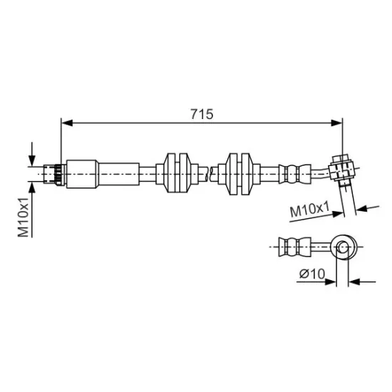 HORTUM FREN ON R/L-(ROVER-200 95/00/ROVER-25 00/06 )