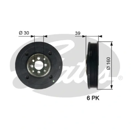 KRANK KASNAGI ( FORD GALAXY 1.9TDI 95-00 / VW 1.9TDI CADDY GOLF POLO TRANSPORTER T4 )