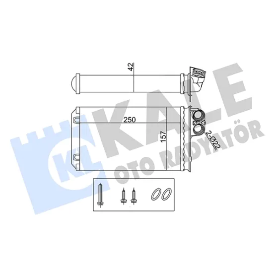 KALORIFER RADYATORU MEKANİK ( PEUGEOT 406 98 )