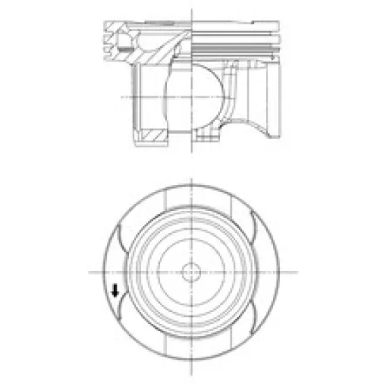 PISTON + SEGMAN STD. (OM 654.9, 82,009mm) W177 18> W247 18> W205 18> C118 18> C257 17> W213 16> W223 20> VITO W447 19> SPRINTER 907 910 20>