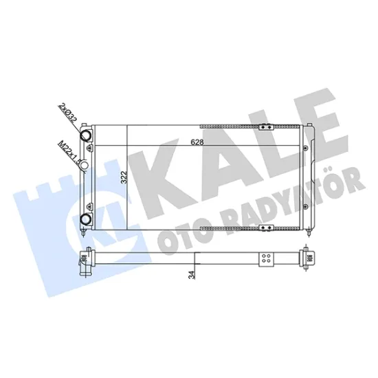 SU RADYATORU KLIMASIZ ( VOLKSWAGEN POLO CLASIC SEAT CORDOBA IBIZA 1.9TDI AGR 96-99 )