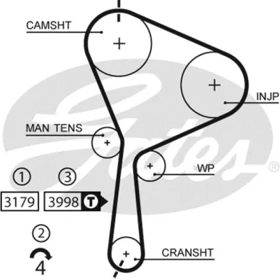 KAYIS TRIGER-(133-260)-(RENAULT MEGANE II-LAGUNA II.9DCI/SUZUKI GRAND-VITARA 06/12 1.9 DDIS DIZEL )