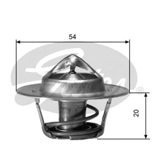 TERMOSTAT 82 C R9 R11 FLASH KANGOO R21 MANAGER MEGANE I LAGUNA I 1.6 F8M 1.7 F2N 1.9 F8Q 2.0 F3R ( PEUGEOT 106 - 205 - 206 - 306