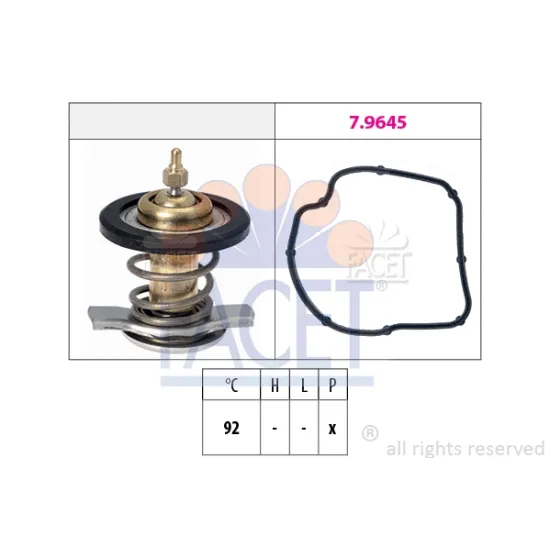 TERMOSTAT 92 °C (OM611) E-CLASS W210 98>02 S210 99>03