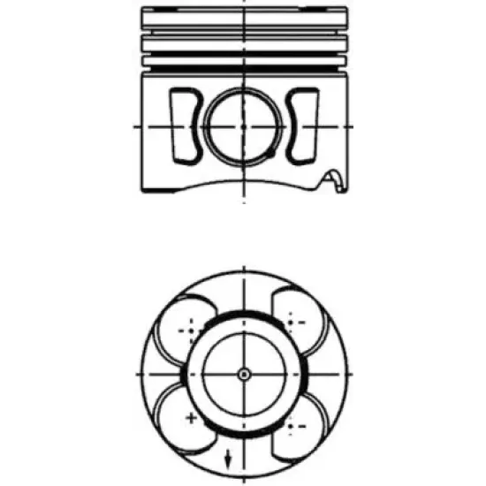 MOTOR PISTON SEGMAN STD 69,6MM COMBO 1.3 CDTI 16V Y13DT Z13DT