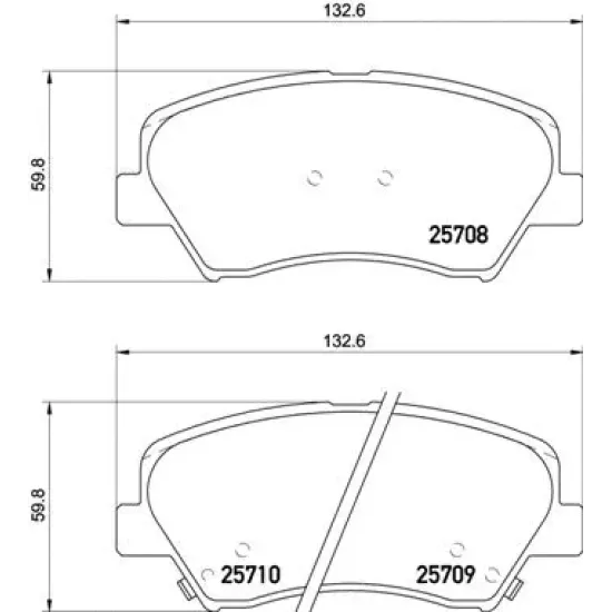 FREN BALATASI ON HYUNDAI ELANTRA 2011-/ ELANTRA 2016-/ I30 2011-/ SANTAFE 13-/ KIA OPTIMA 2012-/ CERATO 2015-/ CEED 12-/ CARENS 12-/