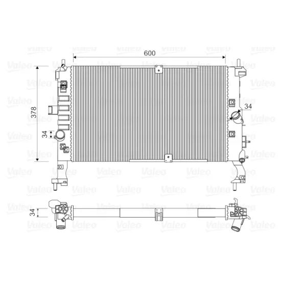 SU RADYATORU ( OPEL MERIVA 1.3 1.7CDTI )