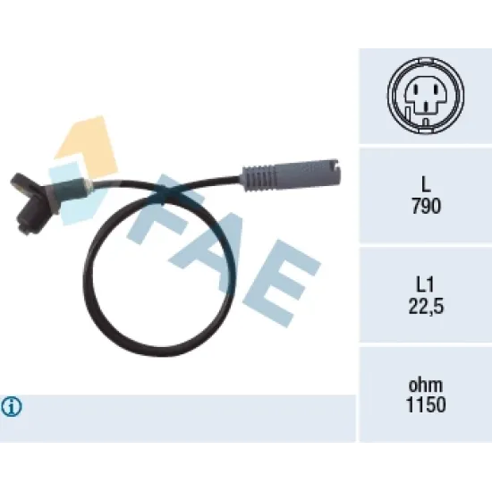 ABS SENSORU ARKA BMW E36 91>98 E30 91>94 