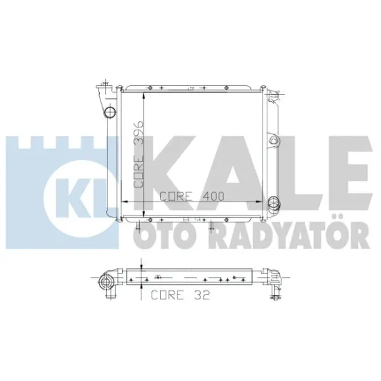 RADYATOR SU KLIMALI 2 SIRA AL / PL ( RENAULT R9 / R11 )