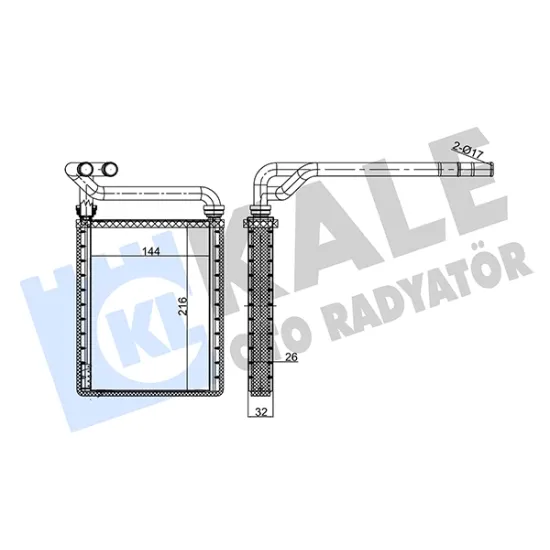 KALORIFER RADYATORU TOYOTA COROLLA AURIS VVTI 2002-2007