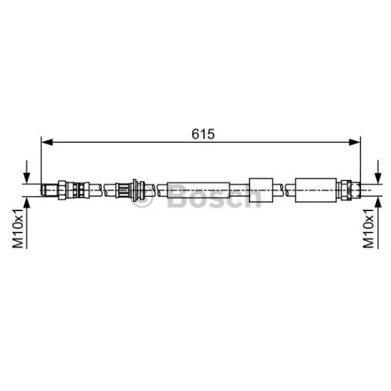 ON FREN HORTUMU BMW F10 F21 F30 F80 11>18 610mm