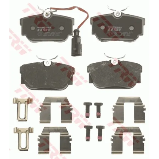 ARKA FREN BALATASI-KABLOLU- (VW TRANSPORTER 97-04 SHARAN 01-10 SEAT ALHAMBRA 03-10)