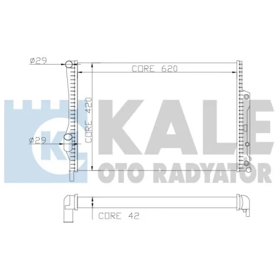 SU RADYATORU AL/BRZ  (MERCEDES-BENZ C 280-C 280 T-C 36 (AT))